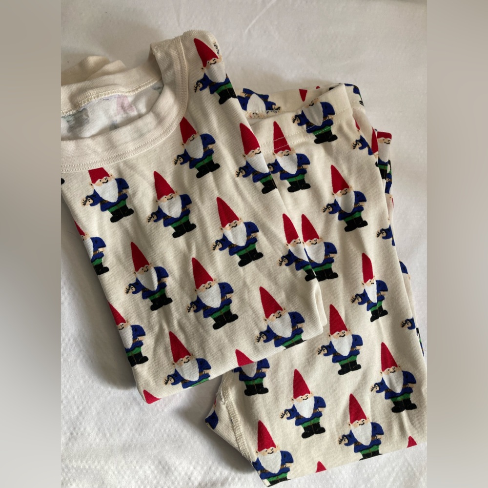 Hanna Andersson Christmas Gnome Pajamas size 8